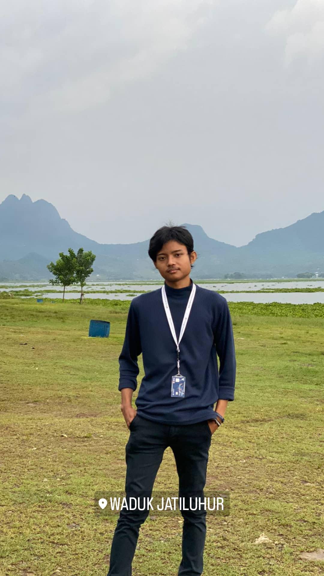 Sunset at the Largest Dam in Indonesia